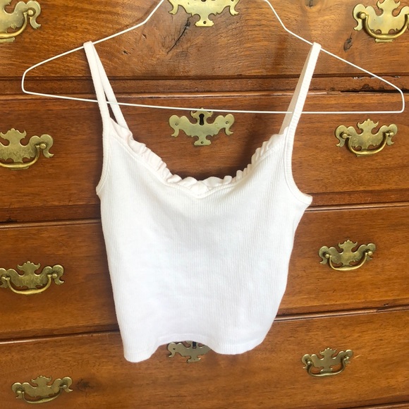 Forever 21 Tops - White Ribbed Tank Top